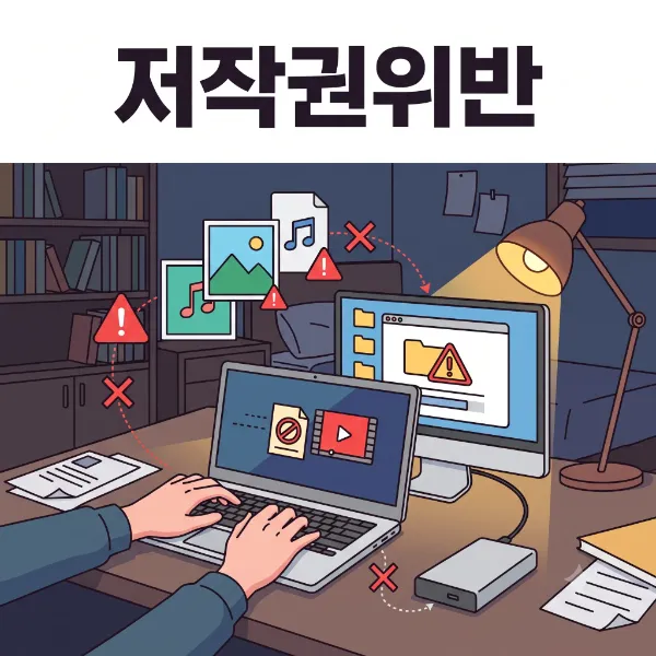 저작권위반,위반 사례